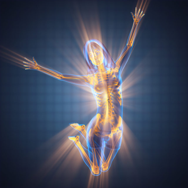 The woman's incredible human body