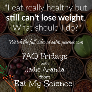 FAQ Friday "I eat really healthy but still can't lose weight. What should I do?"