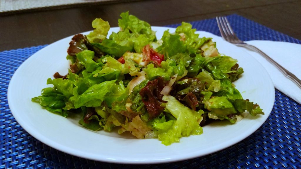 Chicken Avocado Salad - Chicken, bacon, onion, cilantro, avocado - a delicious combination of flavors!